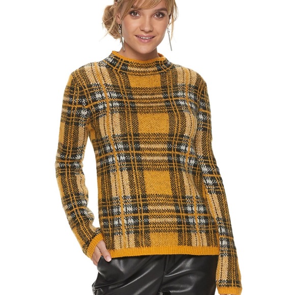 Apt. 9 Sweaters - Apt. 9 + Cara Santana Plaid Sweater